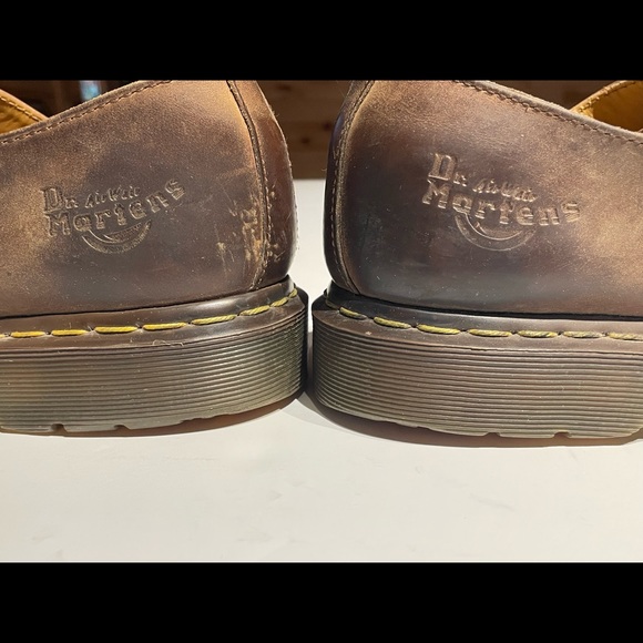 Dr. Martens Brown Leather Oxfords - Picture 8 of 12
